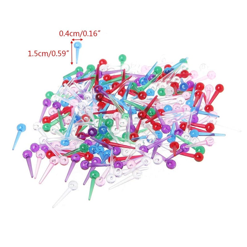 esowemsn 100pcs Assorted Color Plastic Sequin Pins Safety Push Pins Thumbtacks for DIY Christmas Craft Handmade Beaded Foam Balls Ornaments Accessories - Image 3